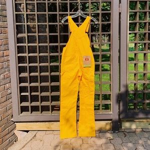 dickies carpenter yellow overalls